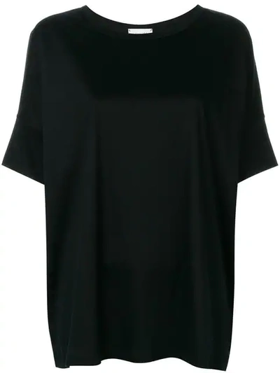 Lemaire Oversized T-shirt - Black In 999 Black