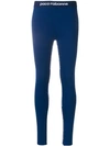 PACO RABANNE PACO RABANNE LOGOED COMPRESSION TIGHTS - BLUE,18EJBD004VI000112718391