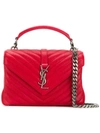 Saint Laurent Schultertasche Mit Logo-schild In Red