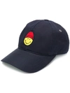 AMI ALEXANDRE MATTIUSSI CAP WITH SMILEY PATCH,SMIA21181012618671