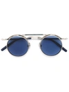 Matsuda Round Framed Sunglasses In Metallic