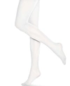 Hue Opaque Control Top Sheer Rib Tights In White