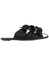 THE ROW THE ROW BOW DETAIL SANDALS - BLACK,F1074NW21212711963