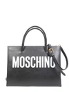 MOSCHINO SHOPPING BAG WITH LOGO LETTERING,10513567