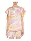 EMILIO PUCCI SILK TOP,10513362