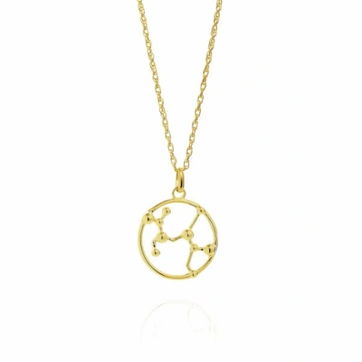 Yasmin Everley Jewellery Sagittarius Astrology Necklace In 9ct Gold