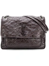 Saint Laurent Monogrammed West Hollywood Bag In Brown
