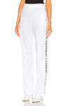 GIVENCHY GIVENCHY TECHNICAL NEOPRENE JERSEY TRACK PANTS IN WHITE