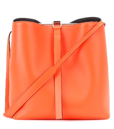 Proenza Schouler Frame Leather Shoulder Bag - Orange In Black