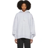 ACNE STUDIOS Grey Yala As Rib Hoodie,1HB174