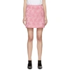 ALEXA CHUNG ALEXACHUNG PINK FLORAL JACQUARD SKIRT,1704-SK05-VI506