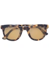 CALLENS Dries Van Noten x Linda Farrow tortoiseshell print square sunglasses,DVN133C10SUN