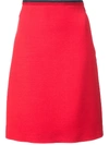 GUCCI KNITTED WEB A-LINE SKIRT,498067 ZHM18