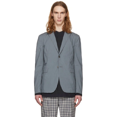 Acne Studios Grey Antibes Slim-fit Unstructured Stretch-cotton Suit Jacket In Stormgrey