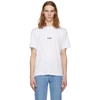 MSGM White Mock Neck Logo T-Shirt,2440MM78 184299