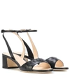 BOTTEGA VENETA INTRECCIATO LEATHER SANDALS,P00290186