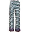 F.R.S FOR RESTLESS SLEEPERS ETERE PRINTED SILK TROUSERS,P00316858