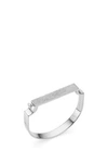 MONICA VINADER SIGNATURE BANGLE - DIAMOND,SS-BL-MVBA-DIA