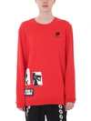 DAMIR DOMA WERNO RED COTTON SWEATSHIRT,10513811