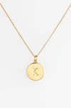 Kate Spade 'one In A Million' Initial Pendant Necklace In K- Gold