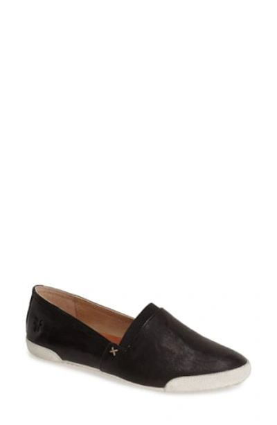Frye Melanie Sneaker Flats In Black - Scrunched Leather