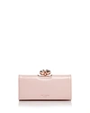 TED BAKER HONEYY BOBBLE PATENT MATINEE WALLET,XH8W-XL14-HONEYY