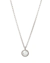 DOGEARED PEARL OF FRIENDSHIP PENDANT NECKLACE, 16,PS1140