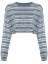 ALBERTA FERRETTI cropped design sweater,J0902160312687947