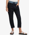 DKNY DENIM TRACK PANTS, CREATED FOR MACY'S