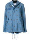AS65 AS65 EMBROIDERED STAR PARKA - BLUE,W18026CCVS12724649