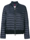 Moncler Padded Bomber Jacket In 999 Black