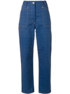 JW ANDERSON CHECK PRINT TROUSERS,TR19WR1812689988