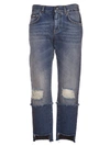 DOLCE & GABBANA RIPPED JEANS,10514457