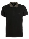 FENDI PRINTED COLLAR POLO-SHIRT,10514798