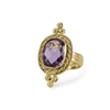 Vintouch Italy Juno Amethyst Ring In Amethyst