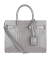 SAINT LAURENT NANO SAC DE JOUR CROC-EMBOSSED TOTE BAG,14857104