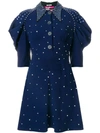 MIU MIU MIU MIU EMBELLISHED SABL DRESS - BLUE,MF28121QXB12714974