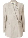 AALTO AALTO BOXY TIED BLAZER - NEUTRALS,AASS18B1TJ154012683827