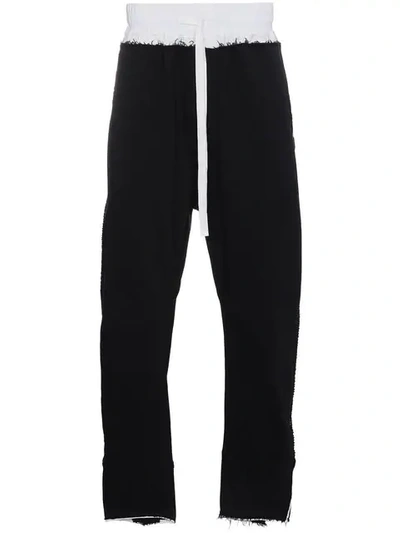 Haider Ackermann Colourblock Sweatpants In Black