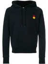 AMI ALEXANDRE MATTIUSSI HOODIE WITH PATCH SMILEY,SMIJ01973012618742