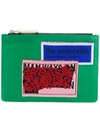 JW ANDERSON JW ANDERSON PATCH CLUTCH BAG - GREEN,HB22MS1812684107