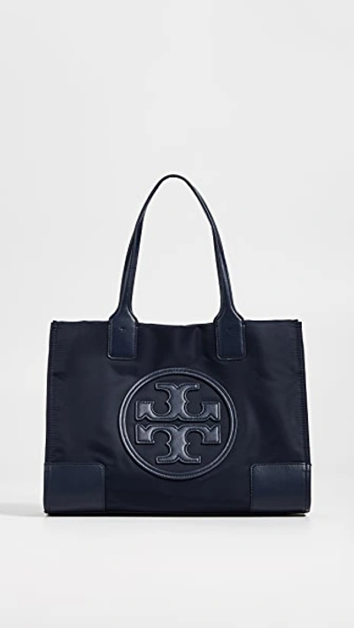 Tory Burch New Ella Mini Tote In Navy