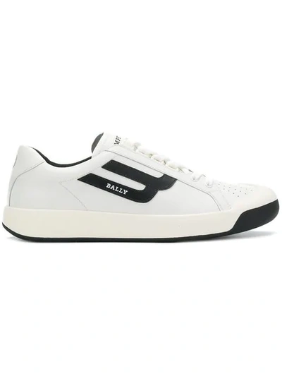 Bally New Competition Retro Low-top Trainer In White