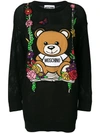 MOSCHINO MOSCHINO TEDDY BEAR jumper DRESS - BLACK,V0480040012716207