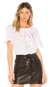 SUNDRY DAY OFF RUFFLE TEE