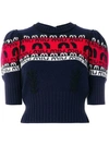 MIU MIU embroidered logo sweater,MML0321QDC12707184
