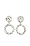 ALESSANDRA RICH OPENING CEREMONY CRYSTAL CIRCLE EARRINGS,ST204024