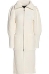 PAPER LONDON WOMAN RIBBED WOOL CARDIGAN IVORY,US 12789547614232792