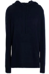 DION LEE WOMAN OPEN-BACK CASHMERE HOODED SWEATER NAVY,US 7789028785281220