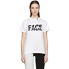 Facetasm Face Printed Cotton Jersey T-shirt In White